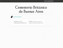 Tablet Screenshot of cementeriobritanico.org.ar